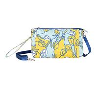 HAIKU Stride - Bolso cruzado convertible con bloqueo RFID para mujer, cartera y teléfono celular con correa desmontable, estampado de tulipanes de valle