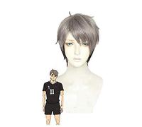 Haikyuu !! Cosplay tsukishima kei Hinata Shoyo Nishinoya Yuu Oikawa Tooru Kozume Kenma kageyama tobio Miya Atsumu Miya Osamu Peluca miya osamu