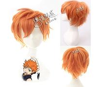 Haikyuu !! Hinata Syouyou Corto y rizado Cosplay Pelucas Pelo sintético Anime Haikyuu Kenma Kozume cosplay Peluca Universal Un tamaño FQ0051