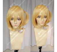 Haikyuu!! Hitoka Yachi Hitokav Short Blonde Braid Heat Resistant Ponytail Hair Cosplay Costume Wig + Free Wig Cap
