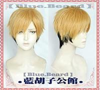 Haikyuu!! Miya Atsumu Miya Osamu Cosplay Wigs Blonde Black Mixed Short High-temperature Fiber Synthetic Hair Wig miyaatsumu