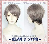 Haikyuu !! Miya Atsumu Miya Osamu Pelucas de Cosplay Rubia Negra Mixta Corta Fibra sintética de alta temperatura Peluca de cabello miya osamu