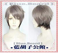 Haikyuu !! Miya Atsumu Miya Osamu Pelucas de Cosplay Rubia Negra Mixta Corta Fibra sintética de alta temperatura Peluca de cabello miya osamu