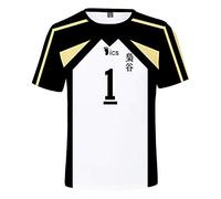 Haikyuu!! TO The Top Camiseta Cosplay Verano Corta Blusa Tshirt Manga Corta Casual para Hombres Mujeres