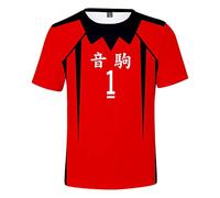 Haikyuu!! TO The Top Camiseta Cosplay Verano Corta Blusa Tshirt Manga Corta Casual para Hombres Mujeres