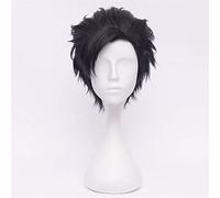 Haikyuu !! Voleibol Tetsurou Kuroo Tetsuro corto negro sintético estilo de pelo resistente al calor Cosplay peluca de anime
