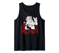 Hail Santa Sleigher Heavy Metal Navidad Navidad Rock & Roll Camiseta sin Mangas