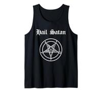 Hail Satan - Camiseta Pentagrama del Diablo 666 Camiseta sin Mangas