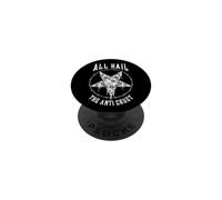 Hail Satanic Pizza Lover Divertido Oculto Anti Crust Pentagrama PopSockets PopGrip Adhesivo