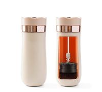 HAILASRE Cafetera francesa de viaje de 12 oz Cafetera francesa portátil Taza de café de acero inoxidable ideal para acampar y viajes