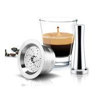 HAILASRE Refillable Stainless Steel Combo Reusable Cafissimo Coffee Capsule for Refilling, Reusable Refill Capsule Coffee Filter for Kfee Caffitaly Cafissimo (COMBO)