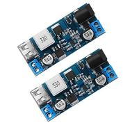 Hailege 2pcs 2pcs 24V/12V a 5V/5A Power Module DC-DC Convertidor de fuente de alimentación reductor con puerto USB
