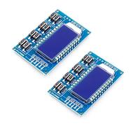 Hailege 2pcs 3 Channel PWM Generador de Pulso Módulo Generador de Señal Frecuencia Ajustable Onda Cuadrada Generador de Señal Ciclo de Trabajo con Pantalla LCD 1Hz-150Khz