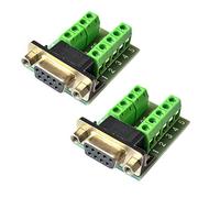 Hailege 2pcs DB9 Adaptador Hembra RS232 al Terminal RS232 Serial al Terminal DB9 Adaptador de Conector Convertir