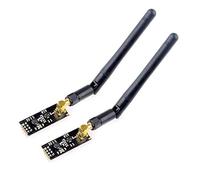 Hailege 2pcs NRF24L01 + PA + LNA Transceptor inalámbrico Módulo transceptor RF con antena SMA 2.4G 1100m compatible