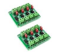 Hailege 2pcs PC817 Módulo de aislamiento de optoacoplador de 4 canales 817 Módulo convertidor de voltaje de aislamiento de voltaje Módulo fotoeléctrico aislado de 3.6-30V (2/4/8 canales opcional)