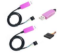Hailege 2pcs PL2303HXD USB a RS232 USB a TTL USB a UART Cable Adaptador Serial RS232 Cable de descarga 6Pin para win XP VISTA 7 8 Android