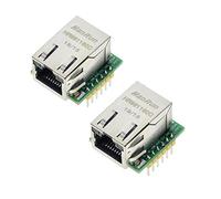 Hailege 2pcs W5500 Módulo de Red Ethernet SPI a LAN TCP IP STM32 Interfaz 3.3V 5V para Arduino WIZ820io RC5