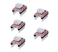 Hailege 5pcs A4988 Stepstick Stepper Motor Driver Module con disipador de calor para impresora 3D Reprap adecuado para Mendel Huxley