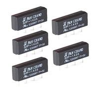 Hailege 5pcs SIP-1A05 5V Relé de conmutación de láminas 5V SIP-1A05 Interruptor de relé de láminas de 4 Pines Resistencia de CC 450-550ohm