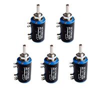 Hailege 5pcs WXD3-13-2W 10K Ohm Potenciómetro de cable multivuelta 10K Ohm