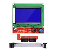Hailege Impresora 3D Reprap Smart Controller 12864 Pantalla LCD con Placa Controladora Inteligente para Impresora 3D RAMPS 1.4 Reprap Mendel Prusa 128x64 LCD Color Azul