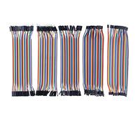 Hailege Jumper Wires 200pcs/5x40Pin Dupont Wire Assortment Kit para Breadboard Protype Board Macho a Macho, Macho a Hembra, Hembra a Hembra