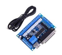 Hailege MACH3 Máquina de grabado CNC 5 ejes Motor paso a paso Placa de interfaz con aislamiento de optoacoplador Tablero azul + cable USB