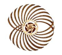 Hailerio Arte cinético para pared, escultura de madera, arte cinético, decoración de meditación, arte visual hecho a mano, esculturas de viento y spinners para calmar y relajar