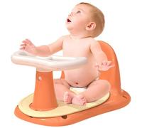 Hailerio Asientos de baño para bebés - Asiento de baño para bebé Asiento de ducha con respaldo | Asiento plegable para bañera infantil, silla portátil de baño antideslizante para personas mayores y