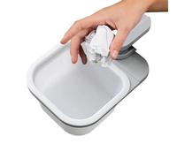 Hailerio Cubo de Basura Mini,Almacenamiento Portátil Cesto De Basura | Pequeña Papelera Con Abrazadera Para Mesa - Para Hogar Apartamento Dormitorio Granja Restaurante Mesa Camping Viaje