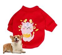 Hailerio Ropa de Abrigo para Perros, Abrigo de Invierno para Perros,Suéter de Año Nuevo para Perros de Invierno a Prueba de Viento | El Invierno Debe Tener un suéter para Perros, Gatos, Conejos y