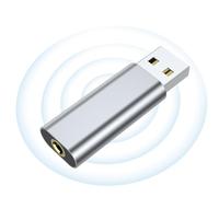 Hailerio Tarjeta de Sonido Externa | Adaptador de Auriculares USB de 3.5 mm Plug and - Audio USB portátil, Tarjeta de Sonido portátil, Interfaz de Audio USB para Auriculares, Auriculares, Laptop