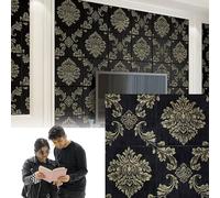 HAILM 10 Panel Decorativo Pared Paneles para Paredes Interiores De 70X70 cm Revestimiento De Paredes De Bricolaje 3D Murales Decorativos Pared Impermeable XPE para Hogar, Baño, Muebles,Negro
