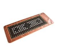 HAILM Almohadilla TéRmica Infrarroja Lejana, Colchón Masaje Temperatura Ajustable y Inteligente Temporizador, Estera Calefactora Eléctrica Jade Natural para Masaje Corporal,70x190cm