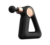 HAILM Pistola Masaje Muscular con 8 Cabezas Intercambiables Masajeador Fascia Triangular Mano Profesional Ajustable De 32 Niveles, para Dolor Espalda, Hombro, Cuerpo, Todos Los Músculos,Rose Gold