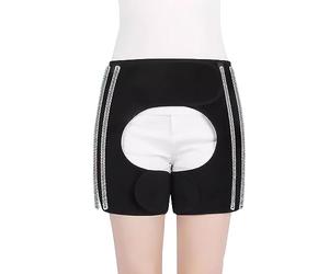 HAILM Soporte Cadera, con Soporte Acero Resorte, Soporte Compresión Cadera para Aliviar Dolor Ciática, Manga Compresió Muslo y Bursitis Artritis Flexora Cadera, Hombres y Mujeres,L