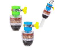 Hailnrothwad Magic Charcoal Water Filter, 6 Layer Cartridge Activated Carbon Filters Water Filter, Filtration Faucet Purifier for 16-23mm Faucet (C)