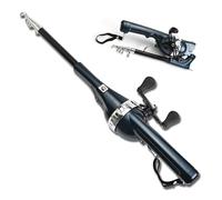 Hailnrothwad Rod,Easyfish Folding Rod,Deep Sea Rod,Integrated Long Distance,Suitable for Wild Fishing,Sea Fishing or Etc (Black)