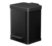 Hailo 0619-200 Öko uno Plus M - Cubo de Basura, 17 L, Metal, Negro, 36 x 33 x 45 cm