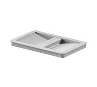 Hailo 1068589 Tapa de Repuesto para Cubo de la Basura, con Mango Integrado, plástico Gris, biotapa