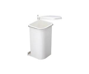 Hailo 3505001 Kosmetikeimer Öko-Flex MF Swing 30.1/5 für Schränke AB 300 mm Breite mit Drehtür Recogedor, weiß, 31 x 17.5 x 17.5 cm