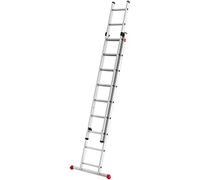 Hailo 7209-007 - Escalera Aluminio 2 tramos corredera ProfiStep Duo (2x9 peldaños)