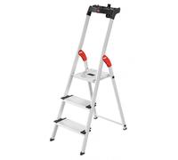 Hailo 8040-307 escalera taburete plata