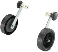 Hailo 9944-001 - Pack de 2 ruedas de plástico resistente para transportar escaleras