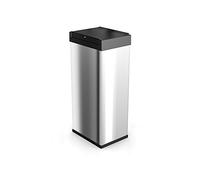 Hailo Cubo de basura 6460-112 BigBox Swing 60 (60 L), color plateado