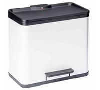 Colector de residuos ecológico con pedal Hailo, trio Plus L, capacidad 3 x 9 l