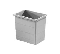 Hailo Cubo Interior 1093479 | 18 litros con Doble asa | Cubo de Basura para Ahorro de Espacio Tandem/Rondo | Plástico Gris Claro Repuesto Cubo de Basura Apto para los Modelos 3603631, 3603931,