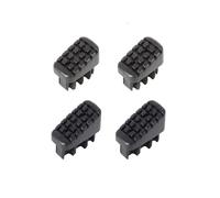 Hailo Juego de pies para escalera Hailo - Pies de repuesto para escaleras domésticas Hailo como L20, L40 BasicLine y L50, L60 StandardLine - 43 x 20 y 35 x 20 mm - 4 x patas de escalera - Negro