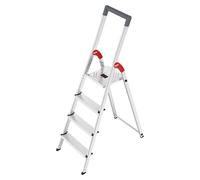 Hailo l51 standardline - escalera de tijera de seguridad con barra de